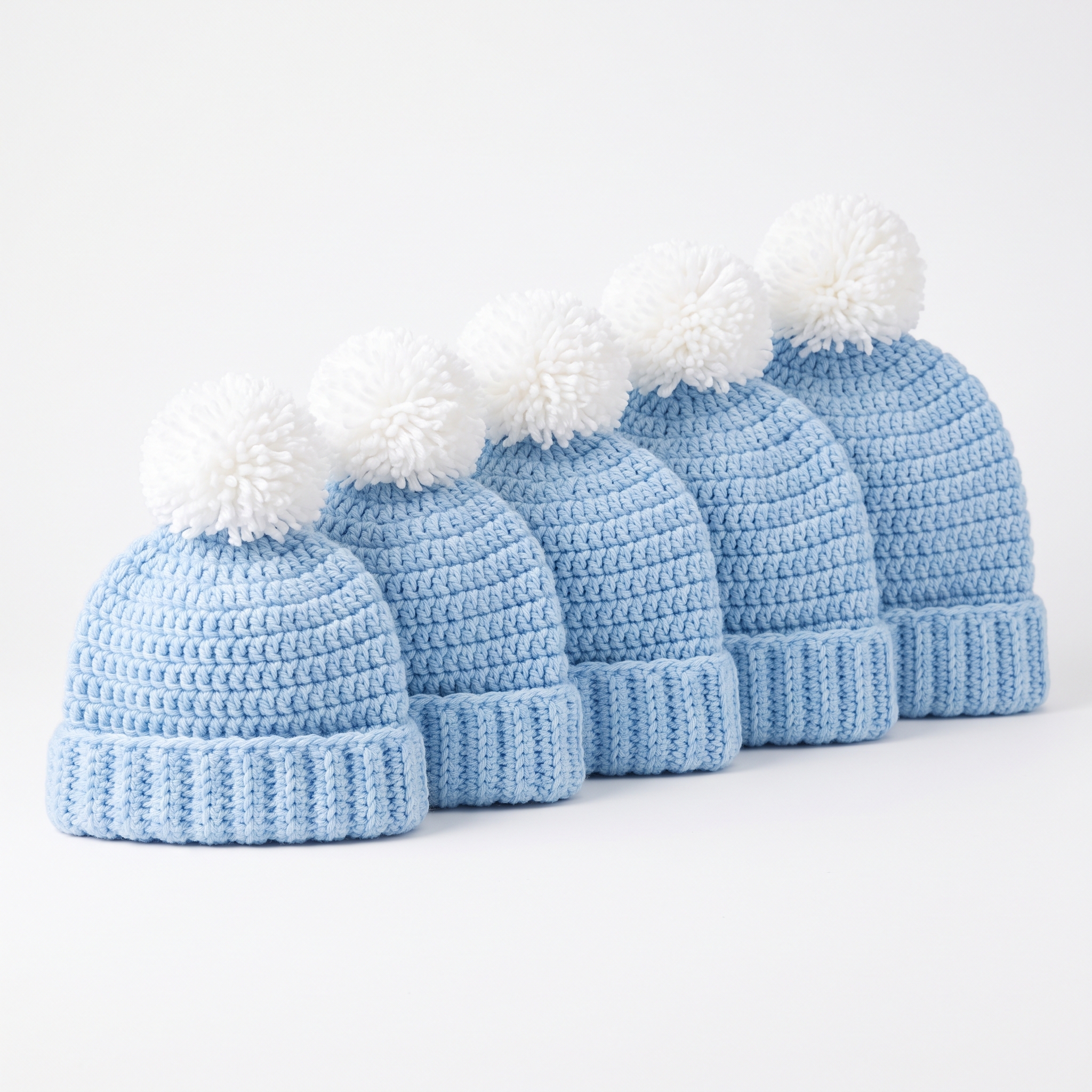 Crochet Baby Pom-Pom Hat Pattern (Free)