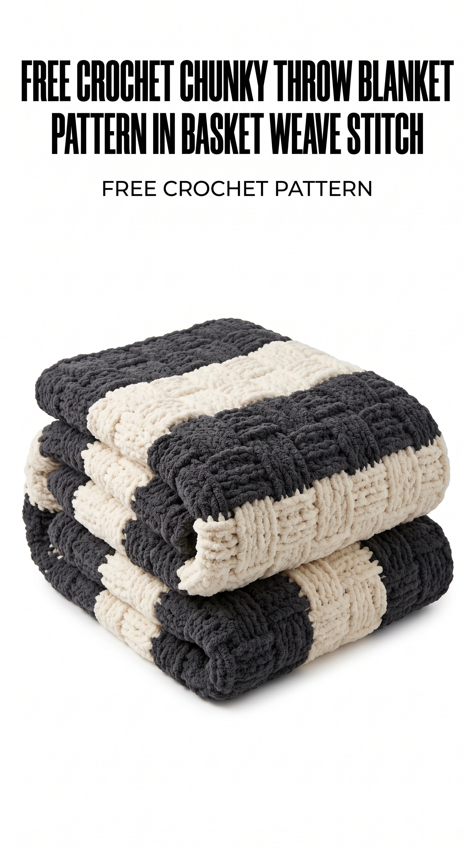Crochet Chunky Throw Blanket Pattern (Free)