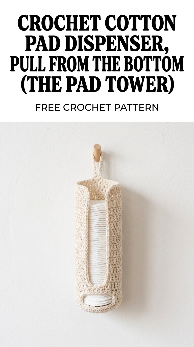 Crochet Cotton Pad Dispenser Pattern (Free)