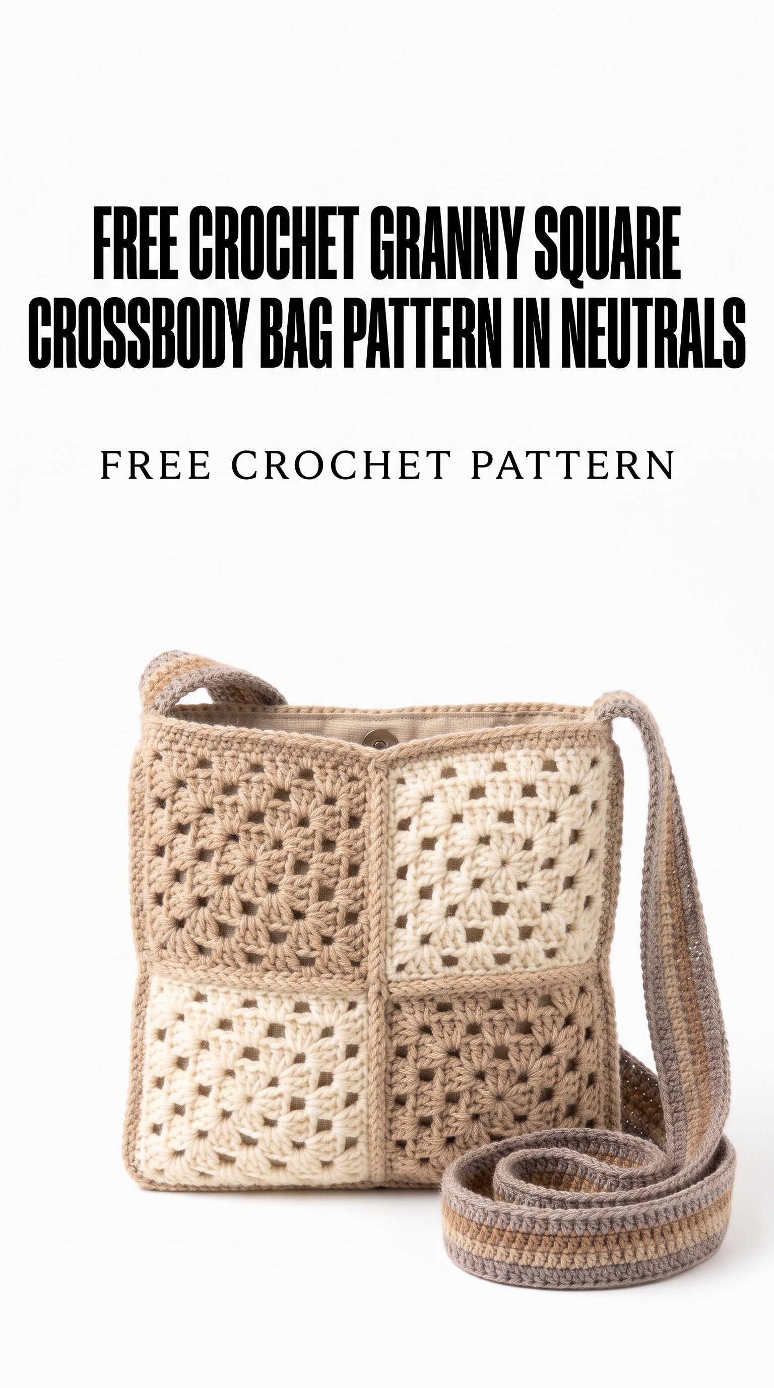 Crochet Granny Square Crossbody Bag Pattern (Free)