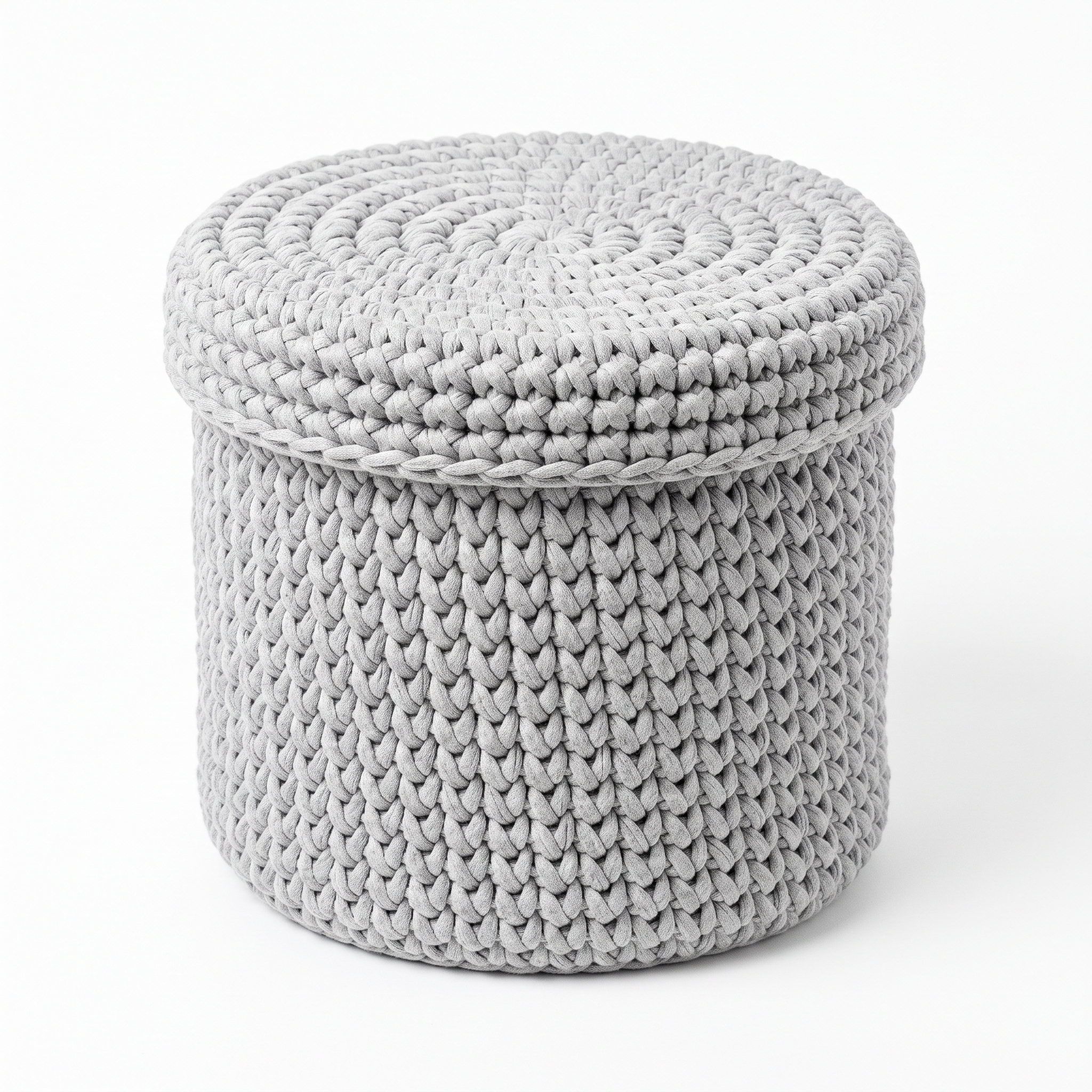 Crochet Lidded Basket Pattern (Free)