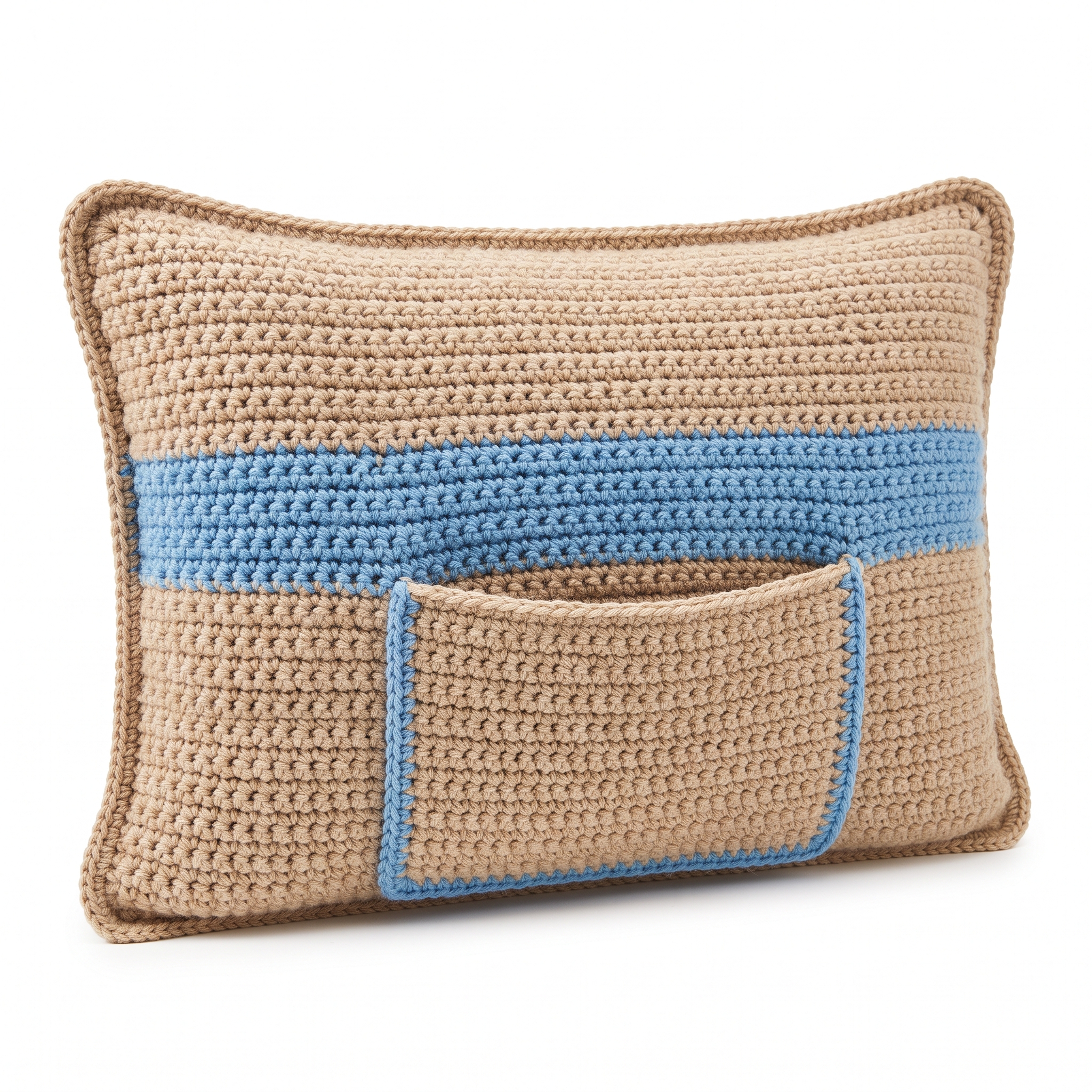 Crochet Lumbar Pillow With Hot Water Bottle Pocket (The Warm Back) Pattern (Free)