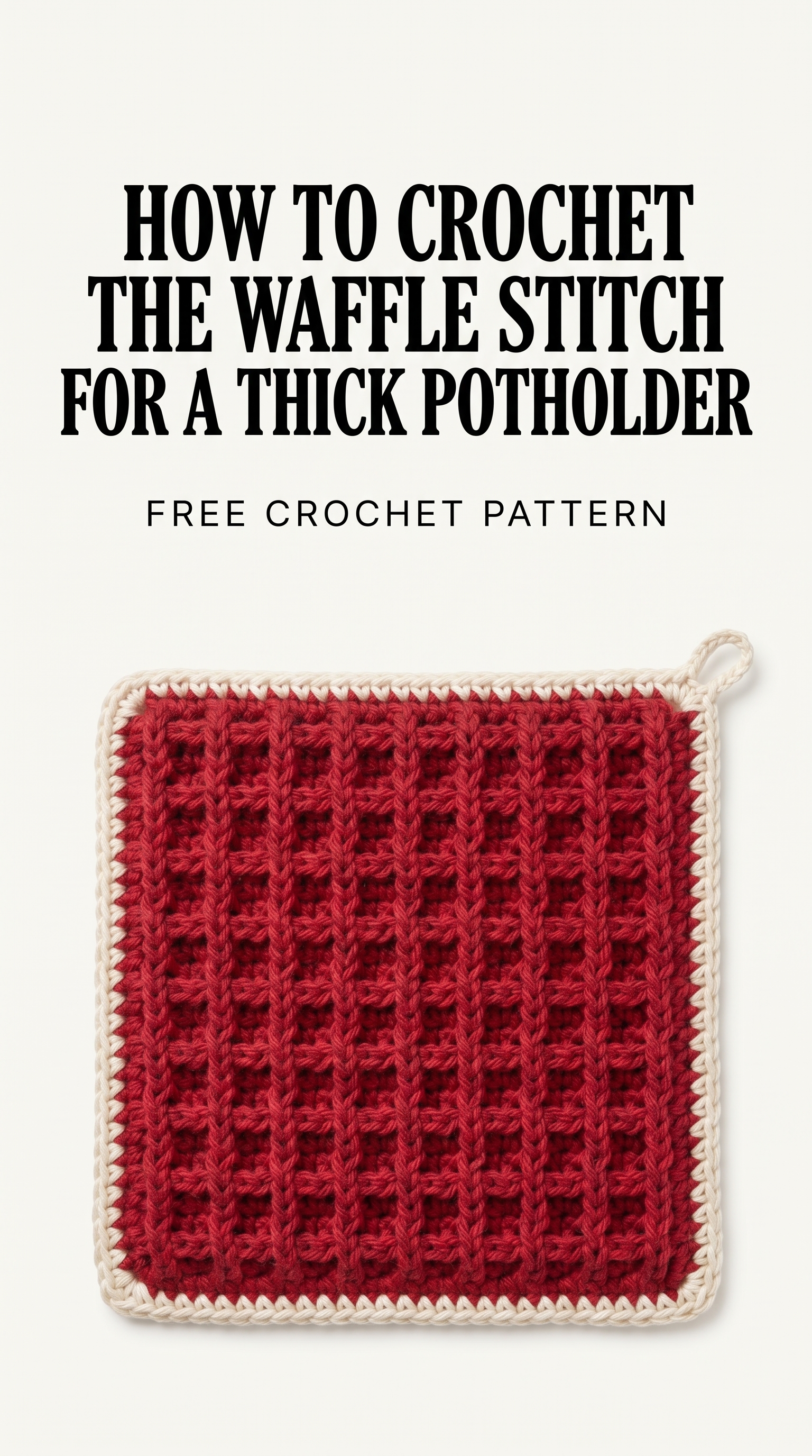 Crochet Potholder Pattern (Free)
