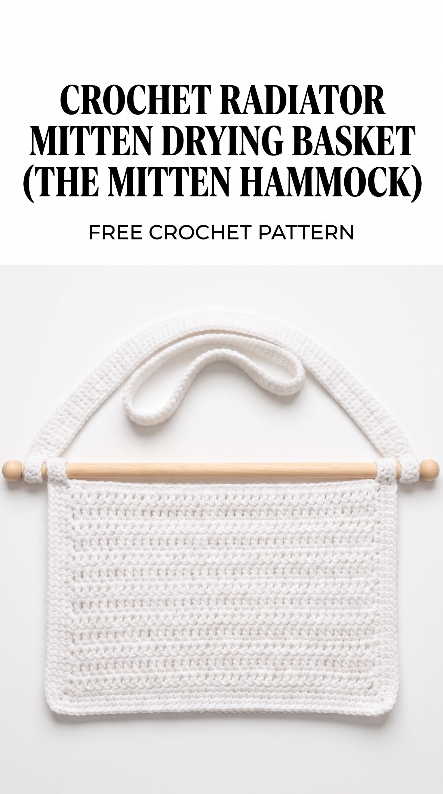 Crochet Radiator Mitten Drying Basket Pattern (Free)