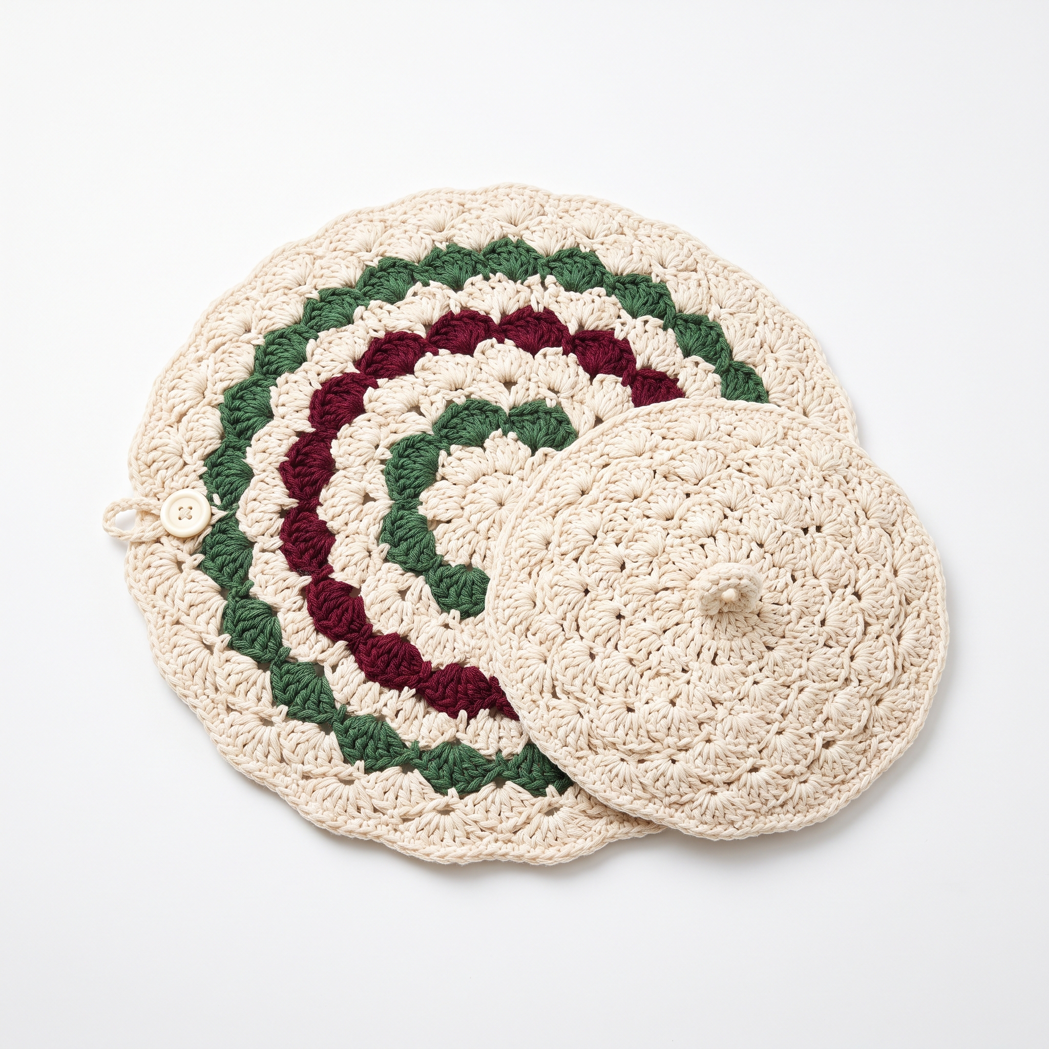 Crochet Tea Cozy That Unfolds Into a Trivet Pattern (Free)